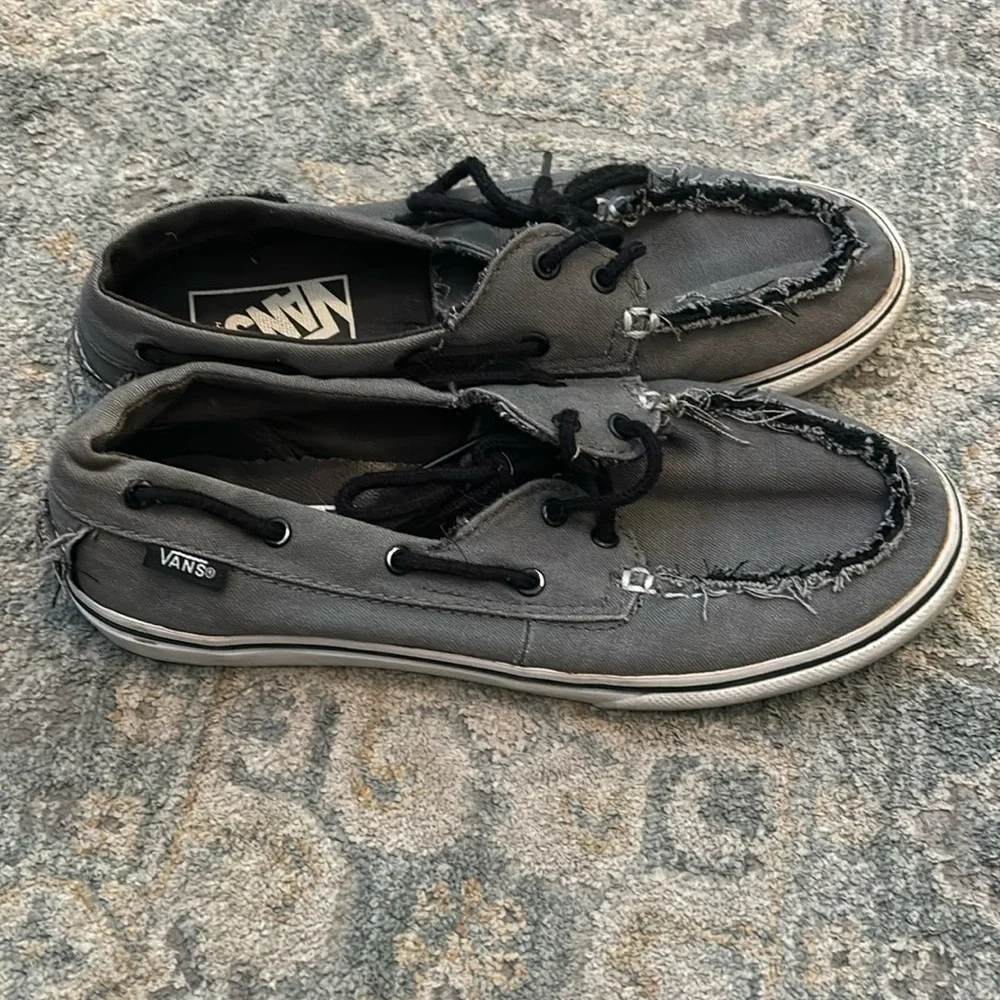 Vans slip on boat shoes men’s size 3.5 woman’s size 5